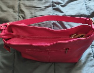 Bolso Piel Ambra Moda Rosa fucsia Italiano
