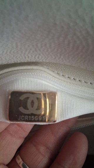Bolso Chanel Blanco y Dorado Nuevo