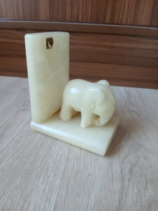 Elefante de Alabastro pesa antiquo