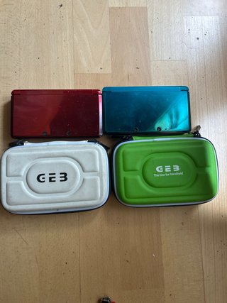 2 Nintendo 3DS 1ª Gen - Rojo y Azul