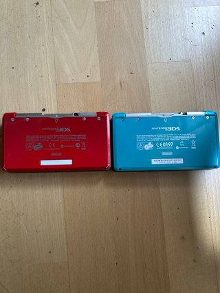 2 Nintendo 3DS 1ª Gen - Rojo y Azul