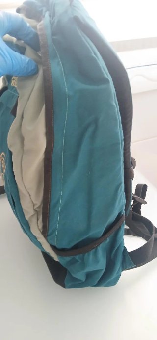 Mochila Altus beige y verde