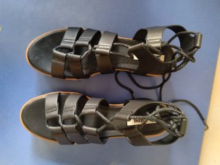 Sandalias MTNG Corsé Negro Talla 36
