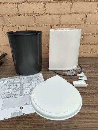 Cubo de basura redondo y giratorio