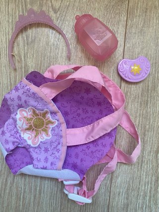 Muñeca Bebé Rapunzel Disney con Accesorios