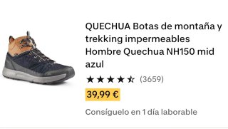 Botas de montaña Quechua hombre