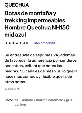 Botas de montaña Quechua hombre