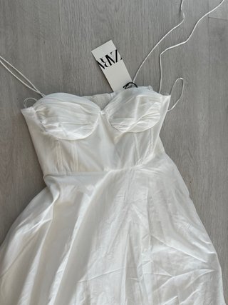 Vestido Zara Viral Blanco