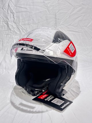 Casco Moto LS2 Copter II Blanco Brillo Talla L