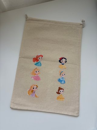 Bolsa de tela con princesas Disney