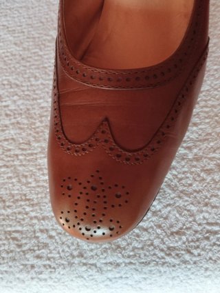 Scarpe Inglesina Vintage Artigianali Marroni