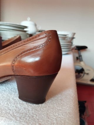 Scarpe Inglesina Vintage Artigianali Marroni