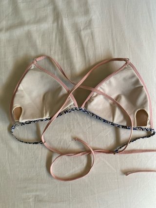 Bikini floral azul y rosa Talla M
