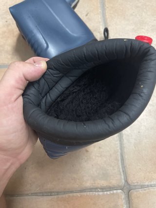 Botas de agua  dunlop azules para riego