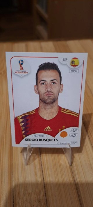 Cromo Sergio Busquets Mundial Rusia 2018 #141