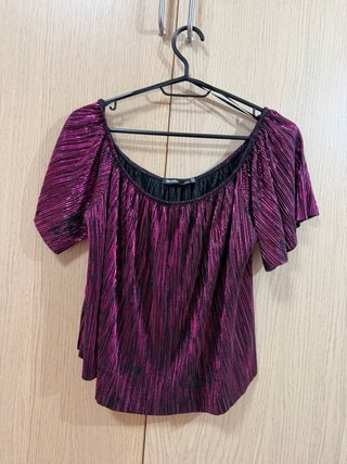 Top brillante Bershka talla M