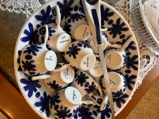 Juego queimada Sargadelos Porcelana Azul/Blanco