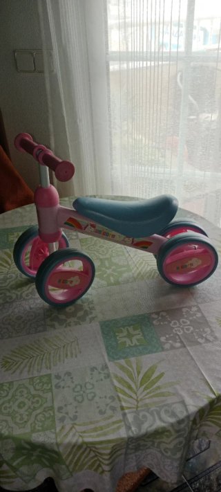 Bicicleta infantil de unicornio