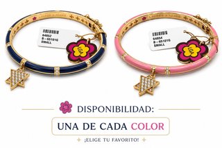 Pulsera Lauren G Adams Rosa y Dorada