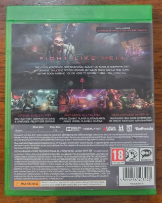 DOOM Xbox One FPS Videojuego