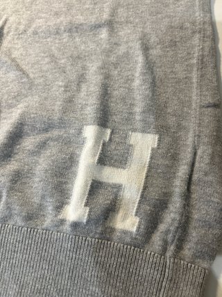 Sudadera Tommy Hilfiger Gris V-Neck