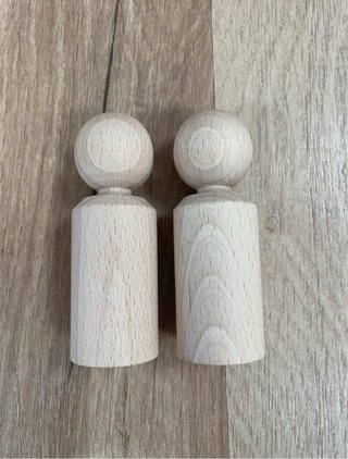 11 Muñecos de Madera para Juego Libre