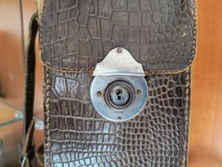 Funda antigua para cámara fuelle