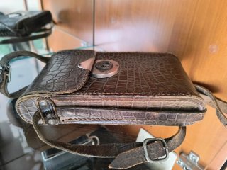 Funda antigua para cámara fuelle