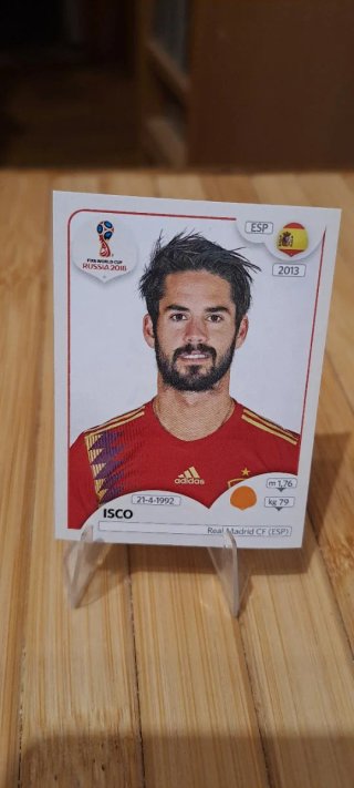 Cromo Panini Isco Mundial Rusia 2018 #143