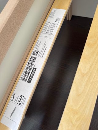 Cama infantil IKEA madera y blanco