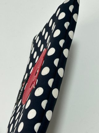 Bolso de Mano Atelier Lunares Rojo y Negro