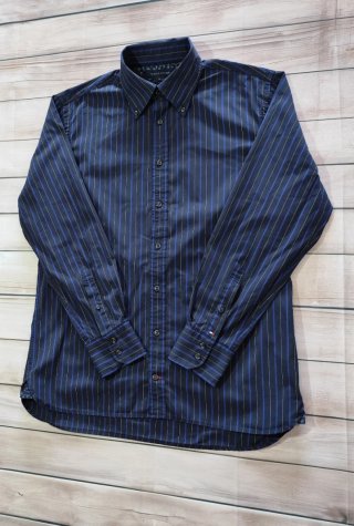 Camisa Tommy Hilfiger Rayas Azul Hombre Talla M