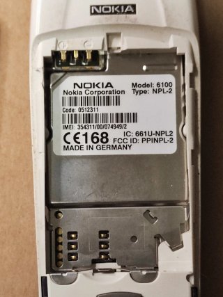 Nokia 6100 Azul/Plata
