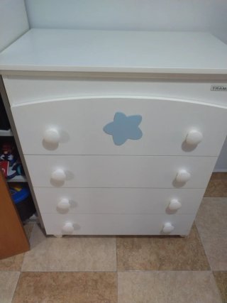 Cambiador bañera bebé blanco