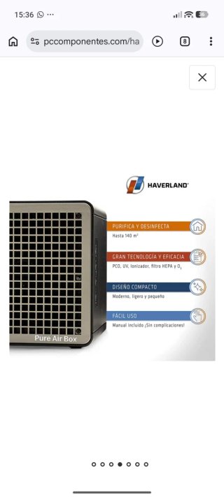 Purificatore d'Aria Haverland Pure Air Box Nero