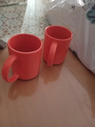 Juego de 2 tazas naranjas
