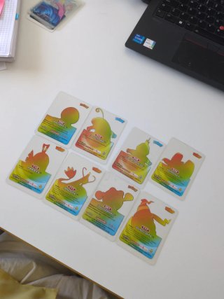 Cartas Pokémon Aqua (8 unidades)