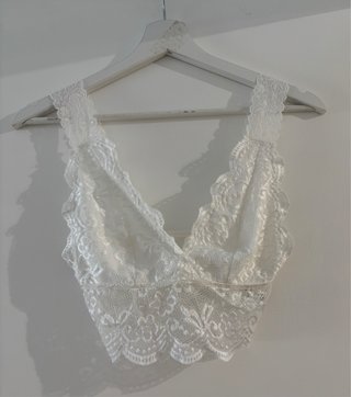 Top encaje blanco