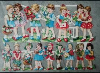 Lamina Cromos troquelados EF 7029. Chicos.