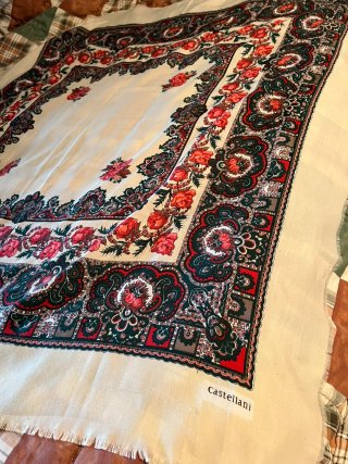 Foulard vintage Castellani floreale