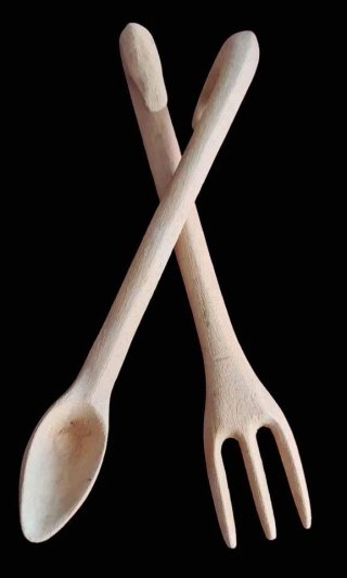 Posate artigianali in legno