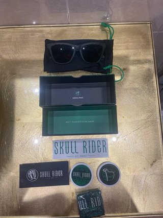 Gafas Skull Rider Cocodrilo Nuevas Caja