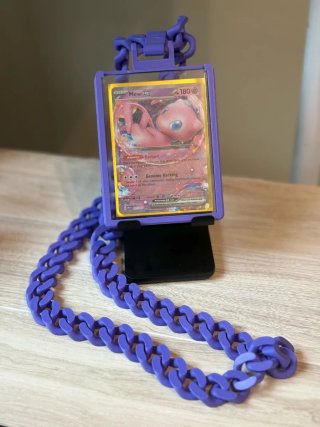 Cadena para cartas Pokémon Top Loader y PSA
