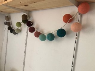Guirnalda Algodón Bolas Decorativas