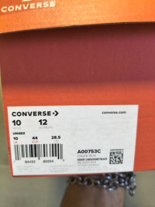 Converse Chuck Taylor 70 Grigio Tg 44