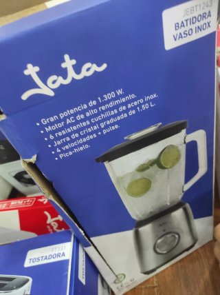 Batidora Vaso Jata 1300W Acero Inox