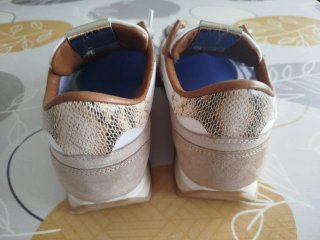 Zapatillas Cetti Piel Beige y Doradas
