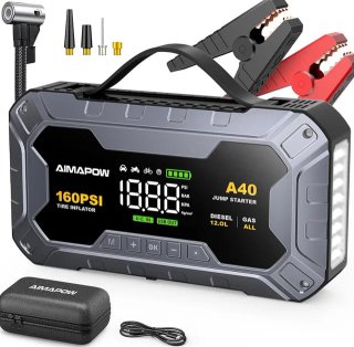 SIN ABRIR Arrancador de Coche 9000A+Compresor Aire