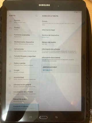 Samsung Galaxy Tab A Tablet Negra