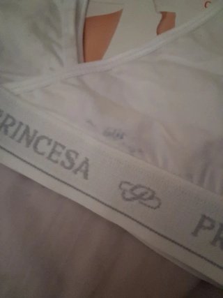 3 Sujetadores Top Algodón Princesa Blanco
